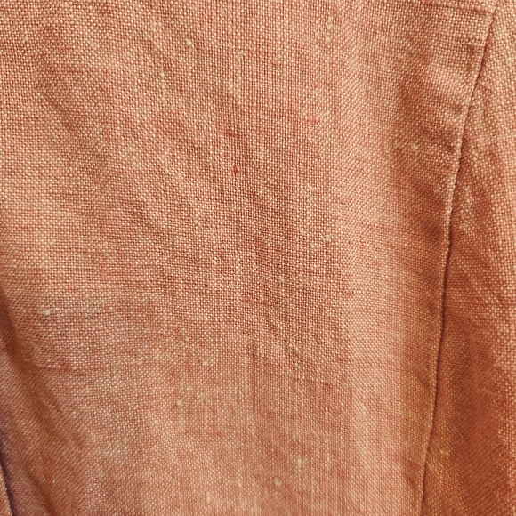 Flax Pink Linen Button Front Shirt Jacket Size Large - Picture 6 of 12